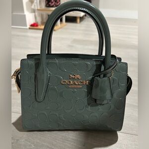 COACH Andrea Carryall Shoulder
Bag green logo new